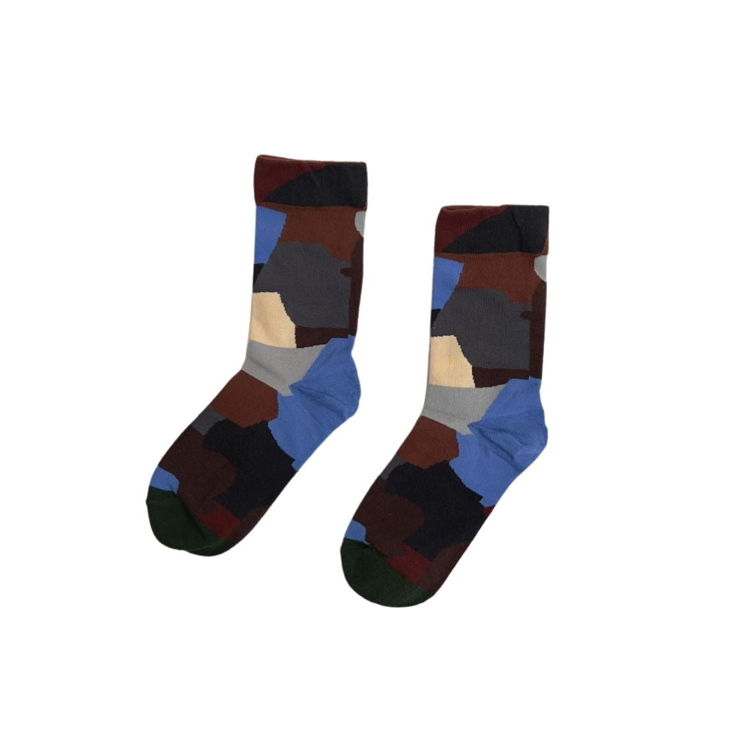 Medias Azul Abstracto