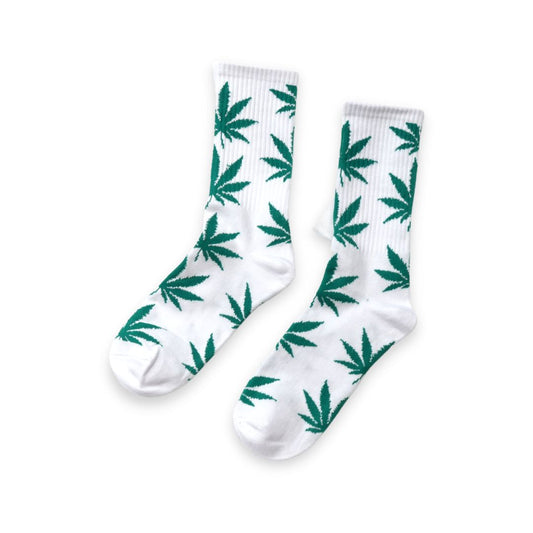 Medias Weed - Blancas