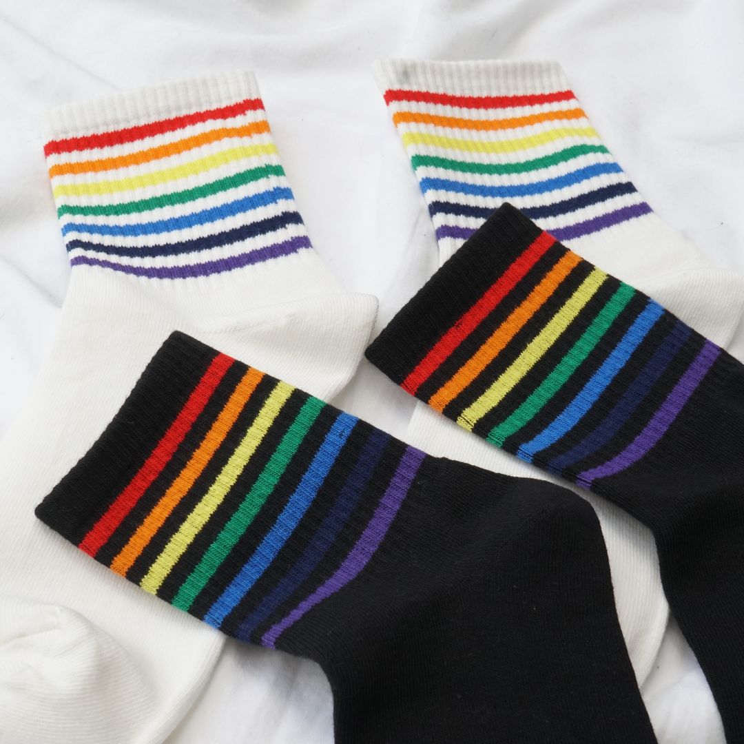 Medias Arcoíris - Blancas