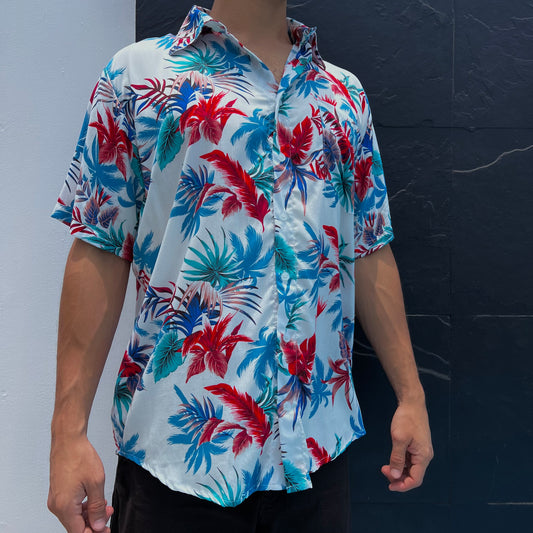 Camisa Palmeras Azules