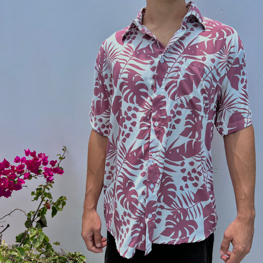 Camisa Flores Rosadas